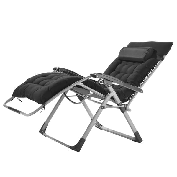 Zero Gravity-stol, justerbar 86 cm, 225 kg, mugghållare