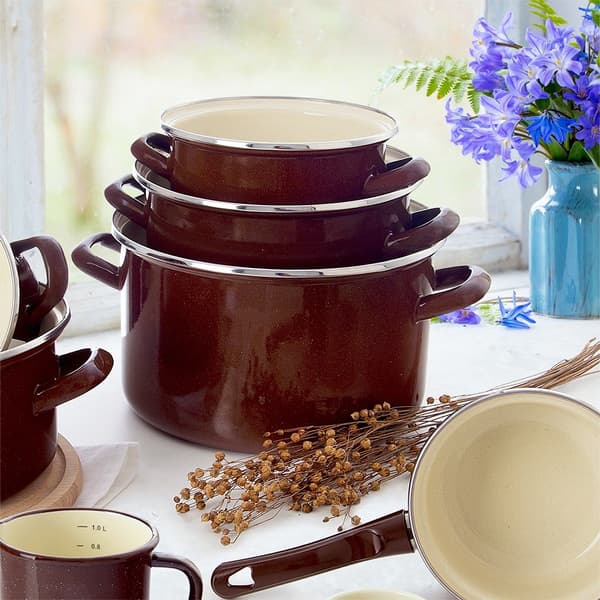 BRUN emaljgryta 20 cm, 3 l