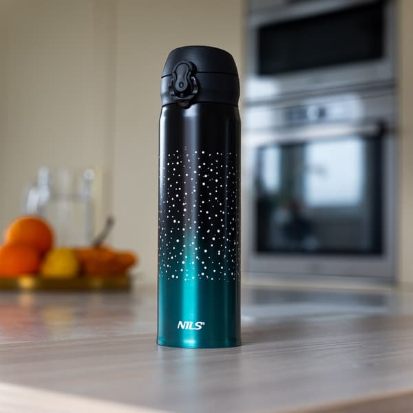 Termisk kopp, rostfritt stål, 11 oz, havsblå