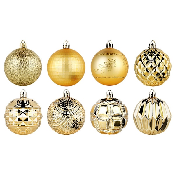 Sprängsäkra julgranskulor guld 6 cm 50 st.