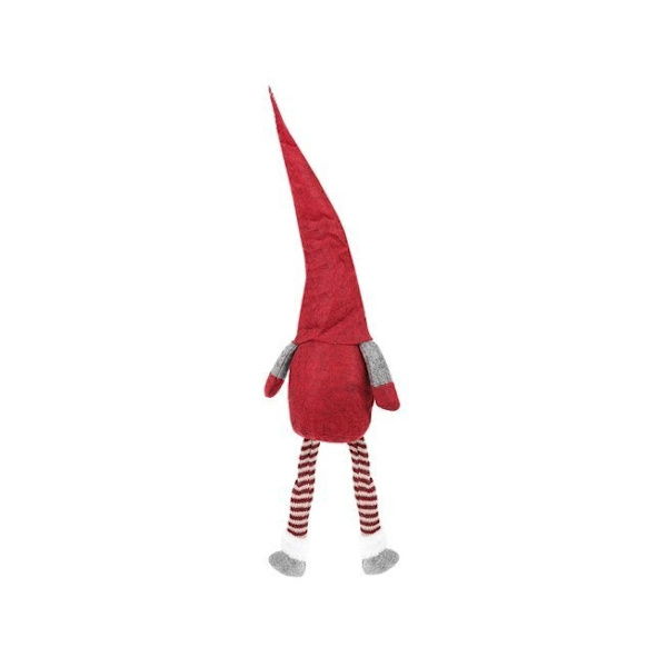 Röd sittande tomte