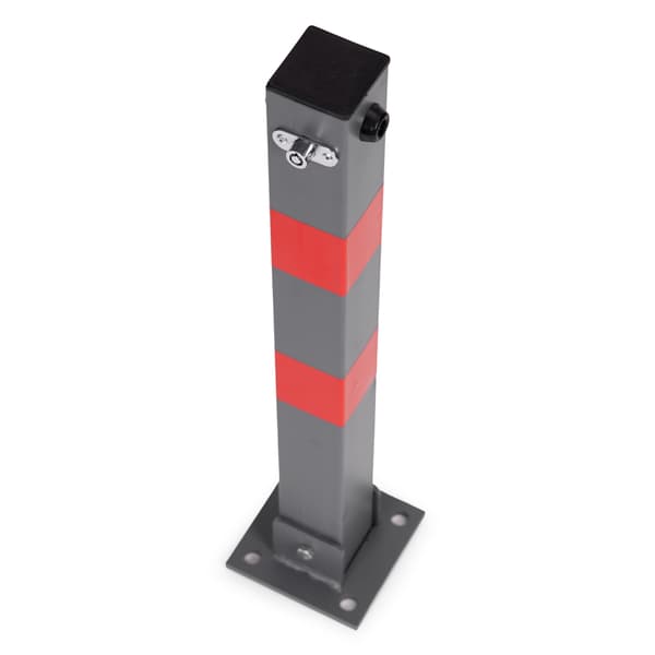 Nøglebetjent, foldbar parkeringsstolpe, 60 cm jern