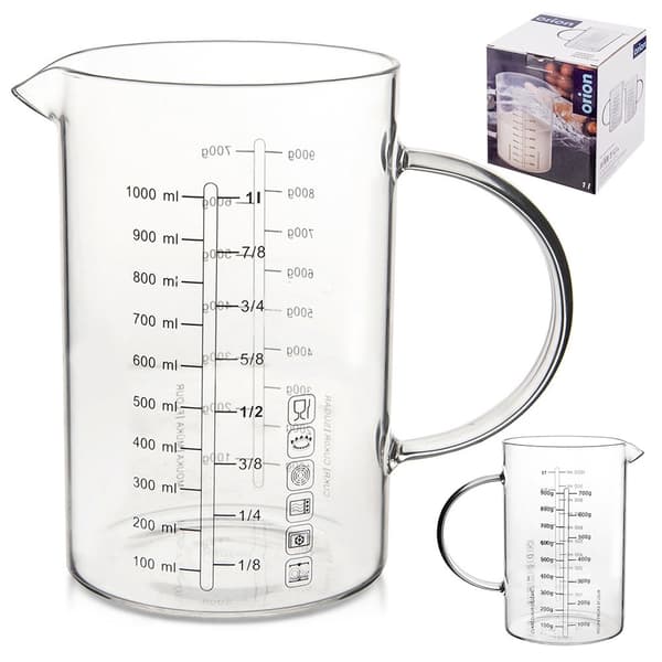 Köksmått i glas 1 l