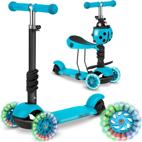 Trehjulet løbehjul Ricokids Buggy - turkis