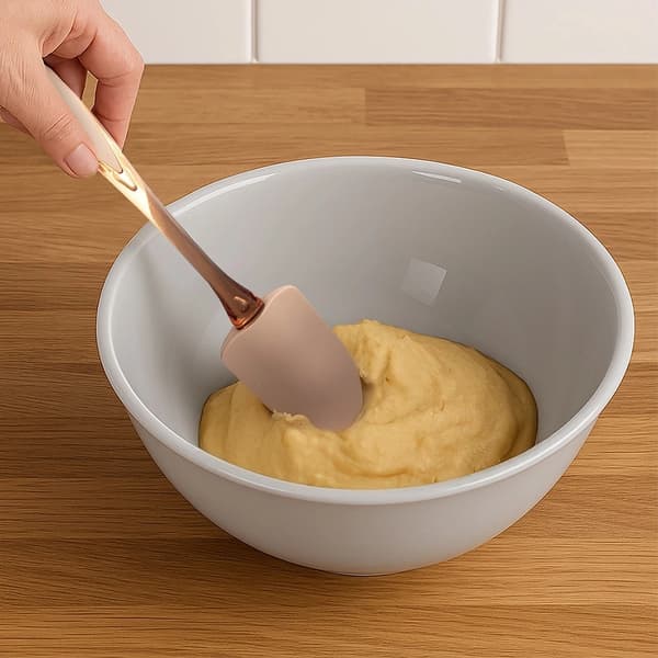 Silikonilasta, beige, 29,5 cm, lämmönkestävä