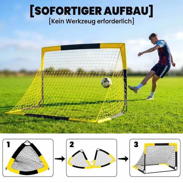 Pop-up fotbollsmål för ungdomar och vuxna – Bärbart, hållbart nät
