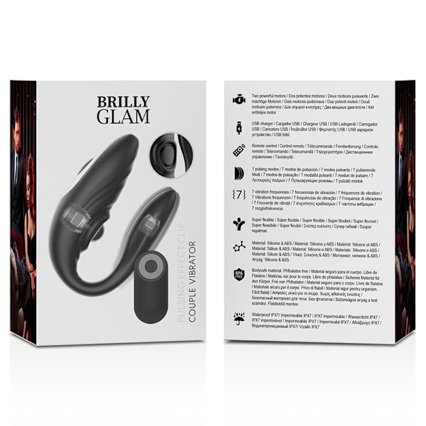 Brilly Glam - Par pulserende og vibrerende fjernbetjening