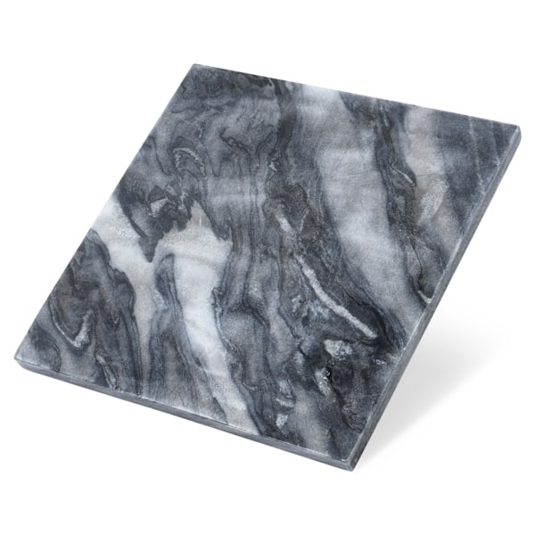 Marmor skære- og serveringsbræt 30x30 cm