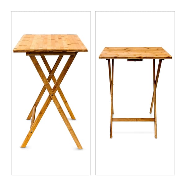 Fällbart sidobord i bambu
