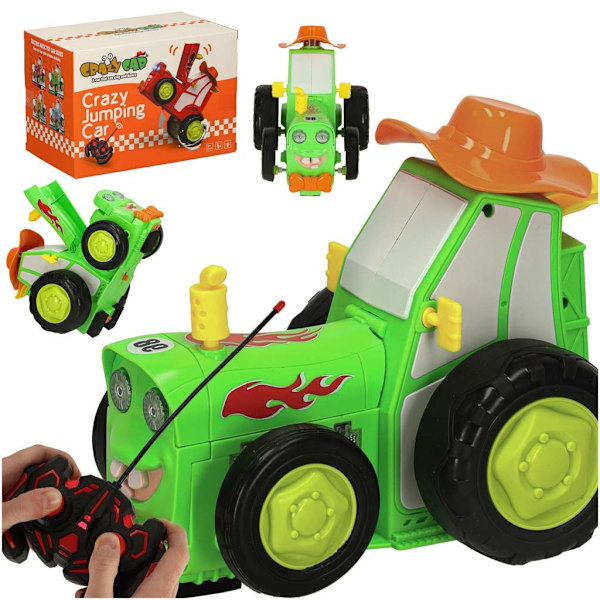 Traktor RC-traktor, der hopper og danser, lyder grønt