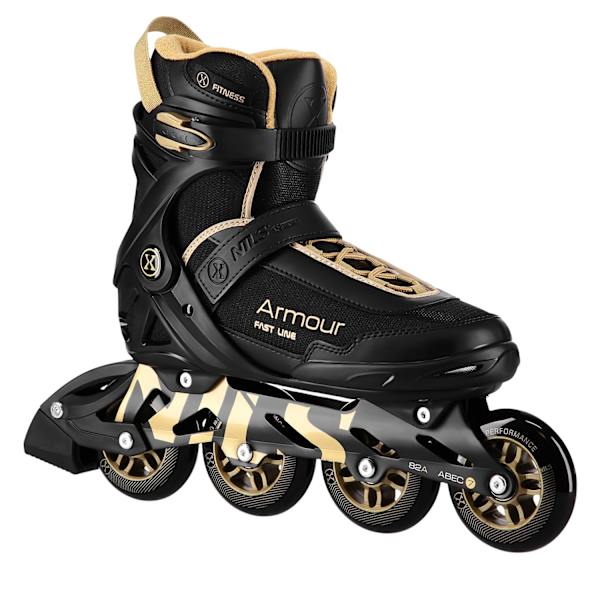Inline-skøjter, sort guld, størrelse 42