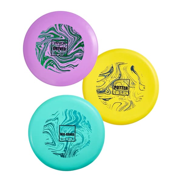 Discgolf startsæt, 3-pak PDGA, putter mellemtone driver