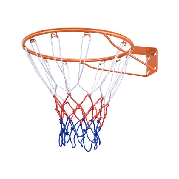 Basketfälg 18-tums Breakaway stål, väggmonterad, nät
