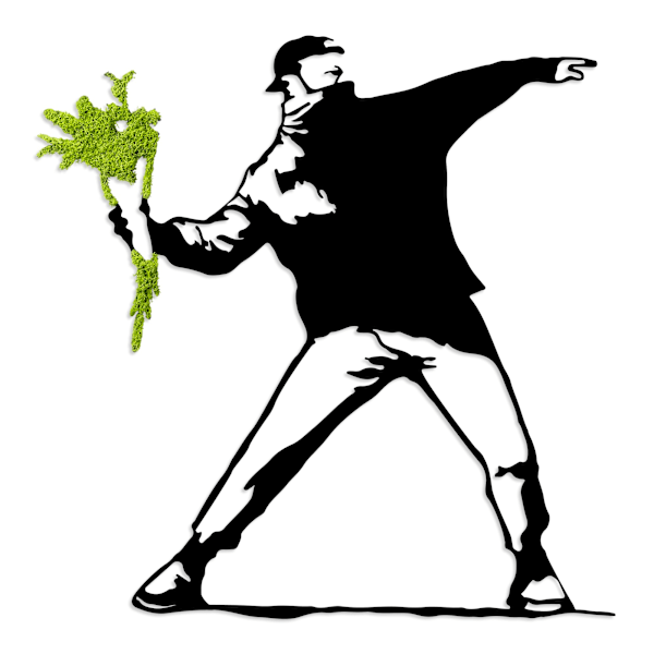 Koristeellinen seinätarvike Moss - Flower Gang