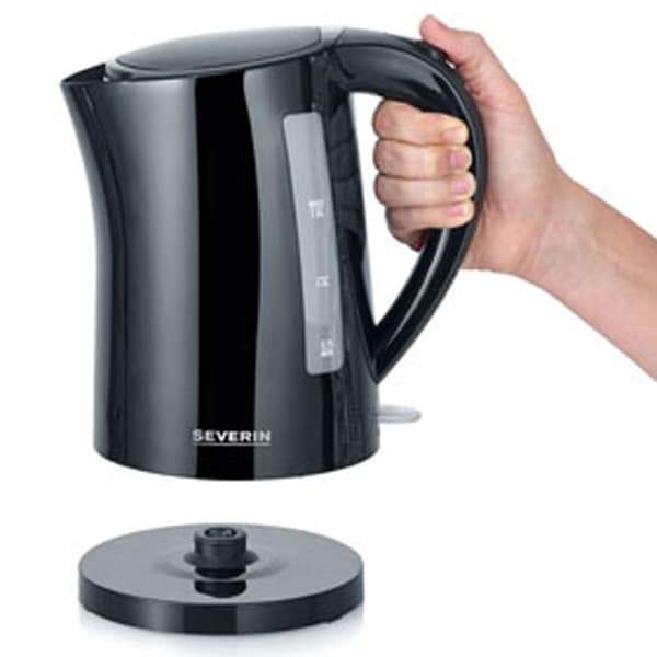 Elkedel, 1,5L, 2200W, Sort, skjult element
