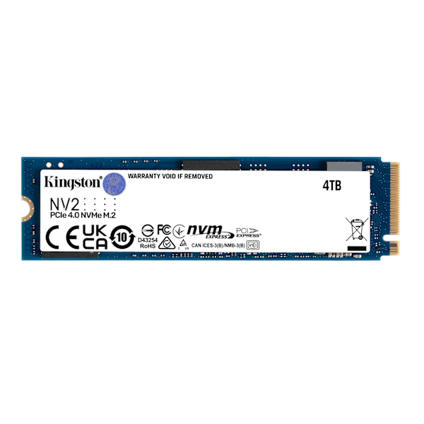 Kingston NV2 M.2 PCIe 4.0 NVMe SSD - 4 Tt ultranopea tallennustila