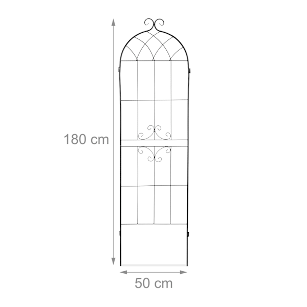 Trellis metall uppsättning om 2