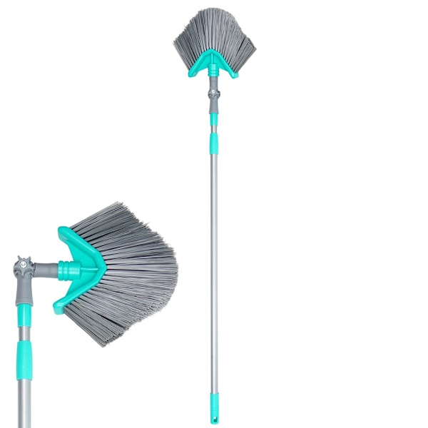 Teleskopkost til støv og spindelvæv, trekantet, 115-180 cm