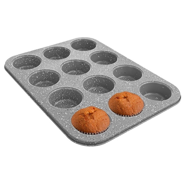 12-muffinsform: Non-stick, diskmaskinssäker, minimal fett