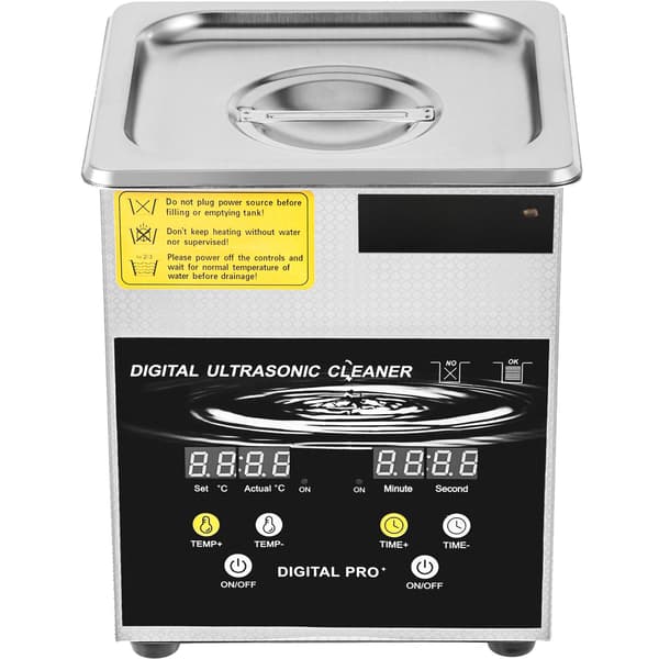 Ultralydsrenser 2L, 40kHz, Varmetimer, Rustfrit stål
