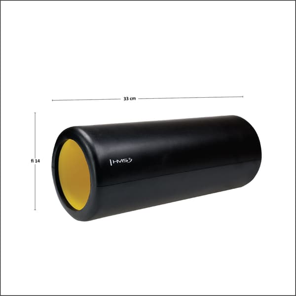Foam Roller, Sort, 33 cm