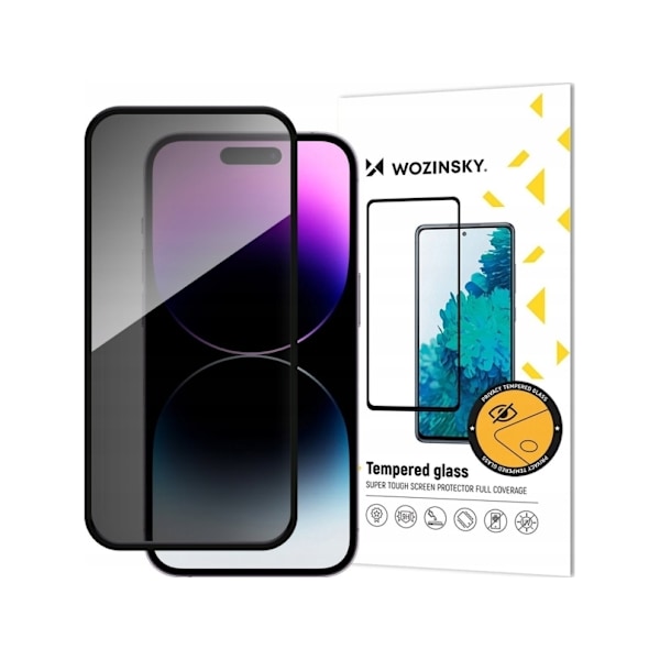 Wozinsky Privacy Glass Hærdet Privacy Glass med Anti-spion Filter til iPhone 16