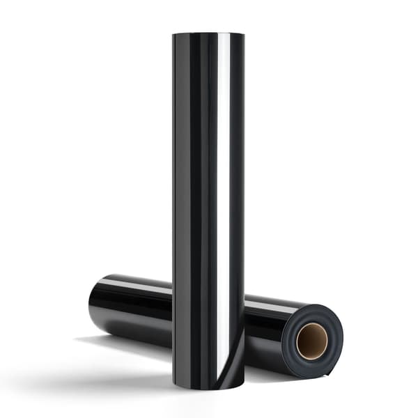 Varmeoverføringsvinylrulle, blank sort, 30,5 cm x 7,5 m