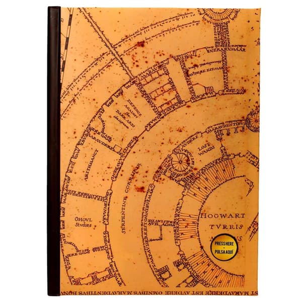 Marauders Map -muistikirja valolla, Harry Potter -design