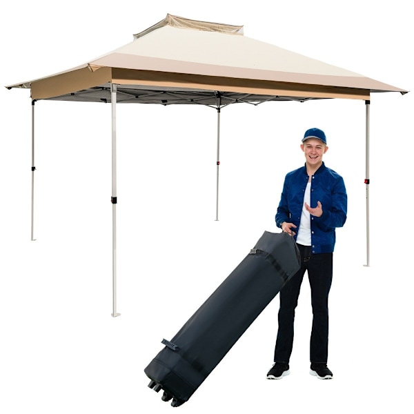 3,6 x 3,6m paviljong med dubbeltak, vattentät, stabil, vintertät, UV-skydd 50+