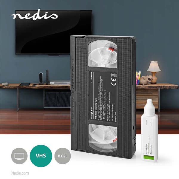 Regörings tejp | 20 ml | VHS-huvuden | Svart