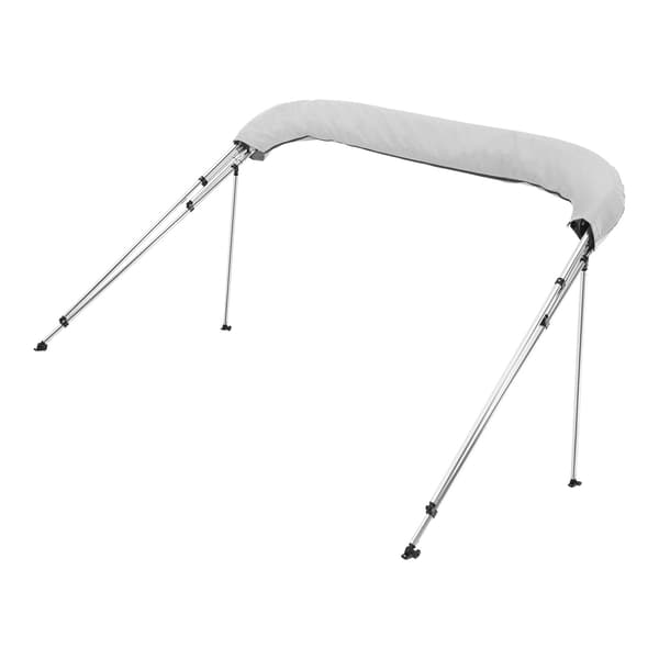 Båtbiminitopp, 4-bågig, 600D polyester, 96 tum, grå