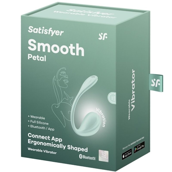 Satisfyer - Smooth Petal G-Point Stimulator Vandgrøn Gratis App