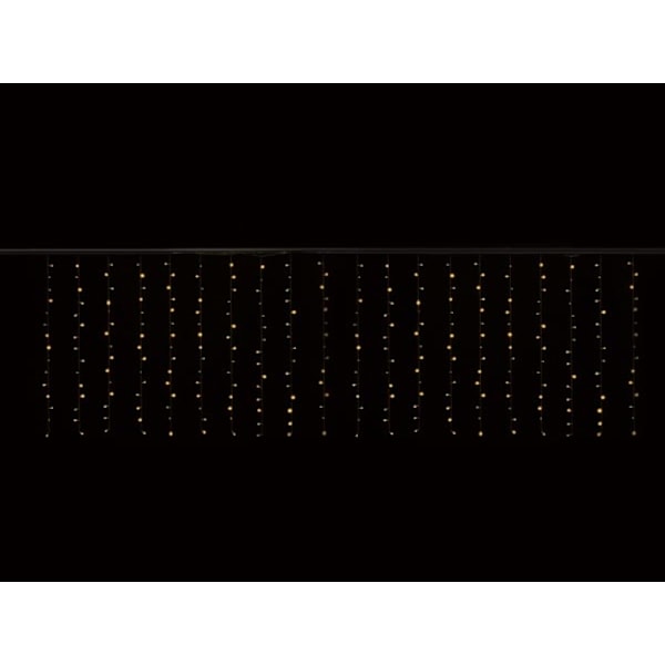 Cascade Light Led - 4 x 1,3 M - 300 lämmin valkoinen lamppu - Läpinäkyvä johto - 24 V