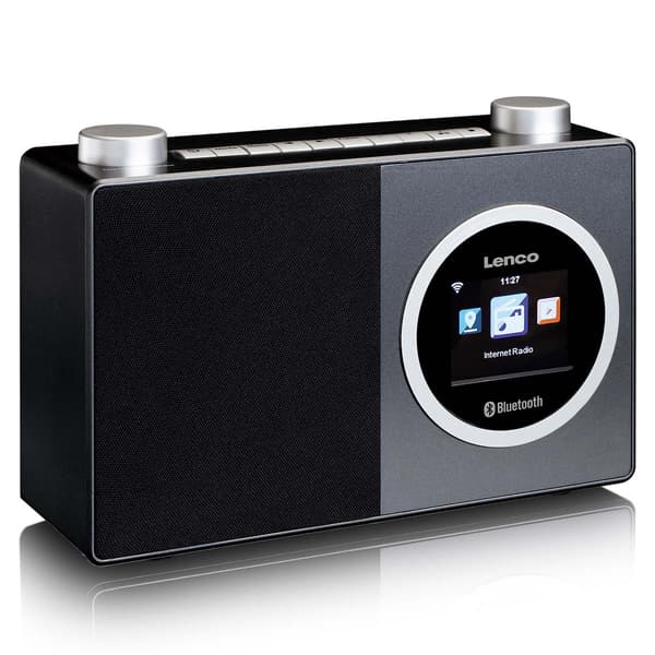Internetradio med Bluetooth, farvedisplay, vækkeur
