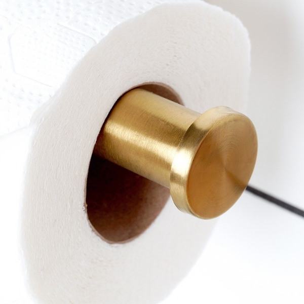Wc-paperiteline teräksestä kultaa