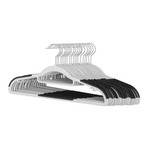 Skridsikre bøjler, 20 stk., slanke grå, 42 cm
