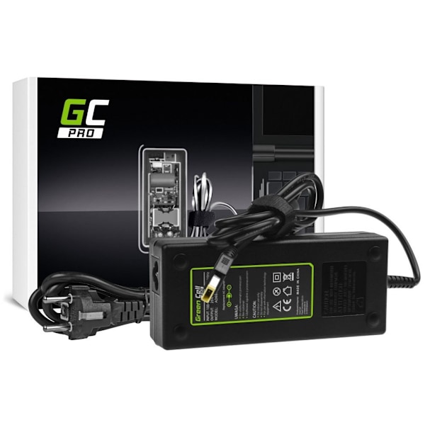 Green Cell PRO AC Adapter 20V 6.75A 135W, för Lenovo IdeaPad Gaming, Legion, etc Svart