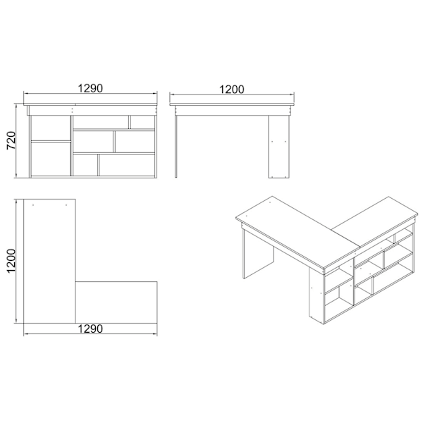 Studiebord Ct5-W