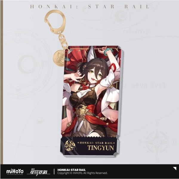 Honkai: Star Rail Character akryyli avaimenperä Tingyun 9 cm