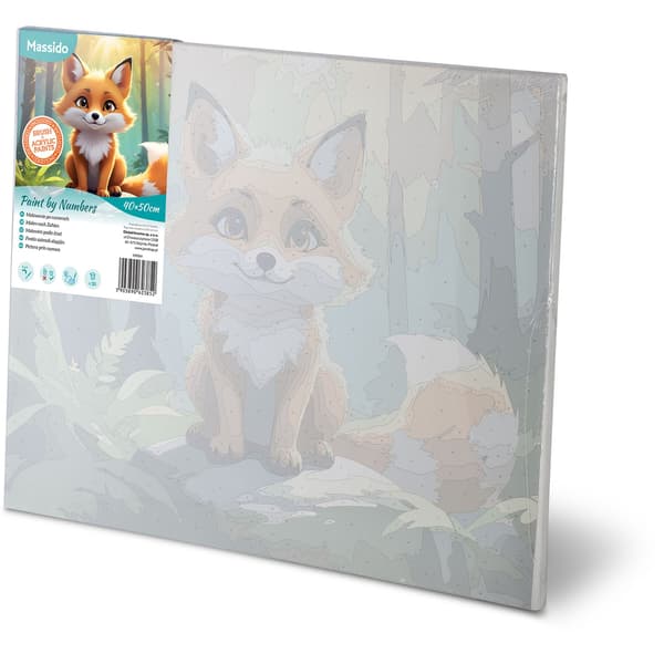 Maleri efter tal 40x50 cm Massido Lisek