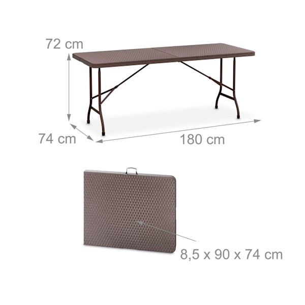 Fällbart trädgårdsbord