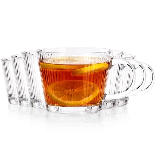 Kaffe- og teglassæt, 370 ml, 6 dele