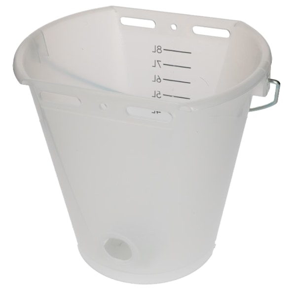 Kalvhink vit transparent 2-sidig platt