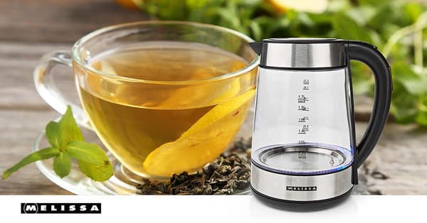 Elkedel, 1,7L glas, 2200W, Temp Control