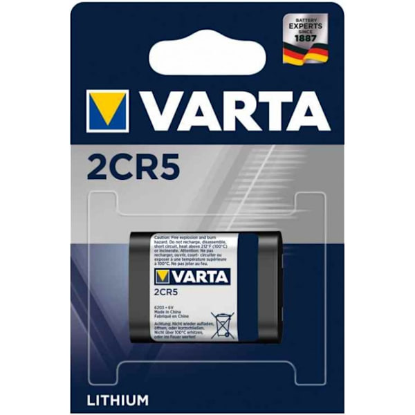 VARTA Lithium Cylindrisk batteri 2CR5