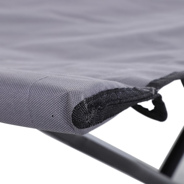 Telttasänky, kokoontaitettava 2 hengelle, telttasänky, kokoontaitettava sänky kantokassilla, kantavuus 136 kg, teräs Oxford harmaa 193 x 125 x 40 cm