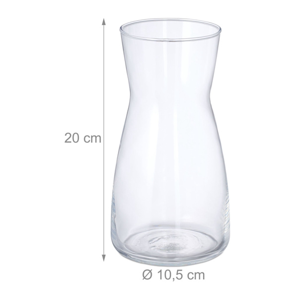 Blomstervase i glas
