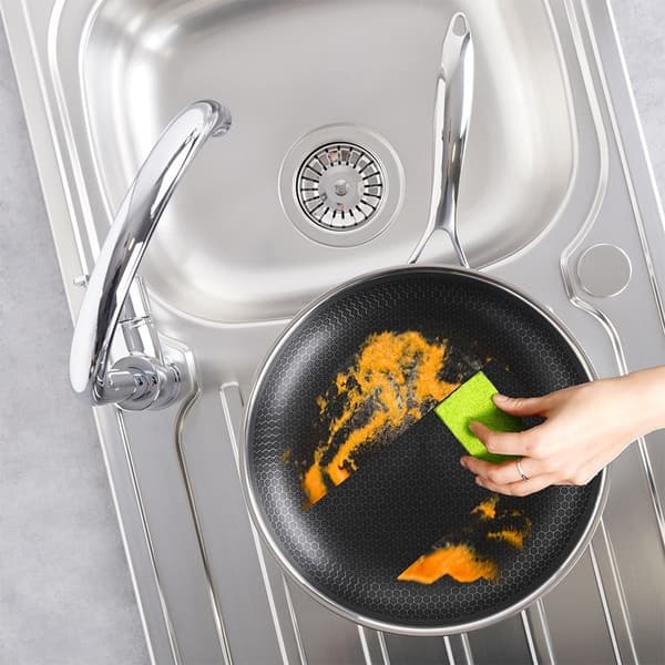Non-stick stekpanna i rostfritt stål, diskmaskinssäker