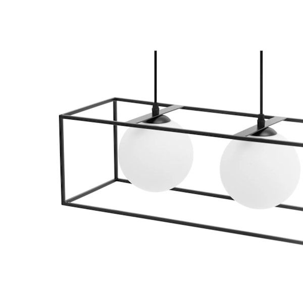 Modern 4-punkts G9 taklampa - glaskulor i ram