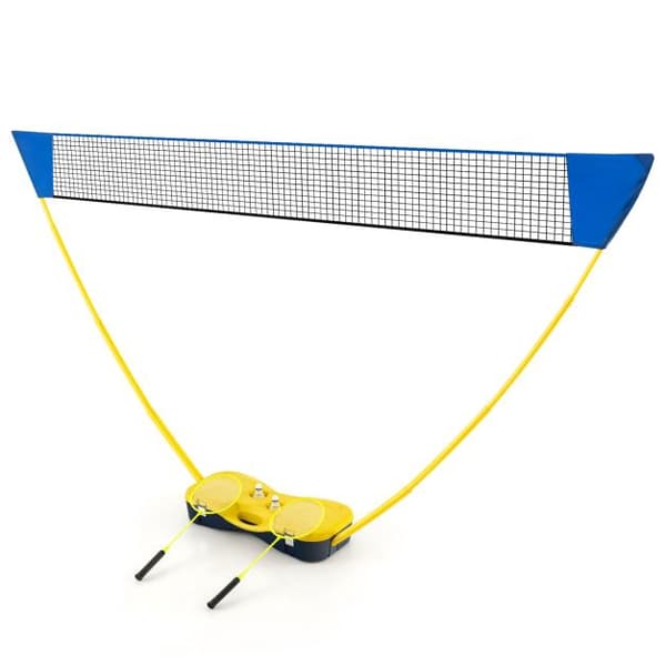 Bärbart badmintonnätset 270 cm, racketar, bärväska